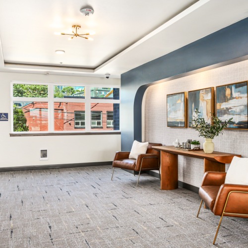 Multiple gathering spaces throughout the community Multiple gathering spaces throughout the community