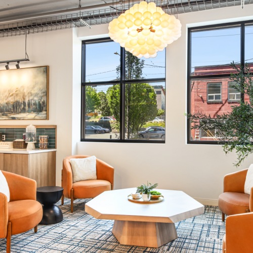 Multiple gathering spaces throughout the community Multiple gathering spaces throughout the community