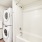 Full-sized, stacked washer and dryer